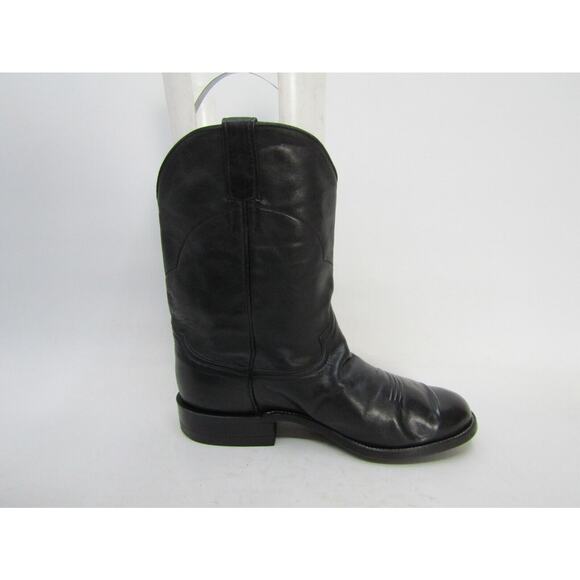 Champion Boot Co. Mens Size 8.5 EEE Black Leather Custom Made Cowboy Roper